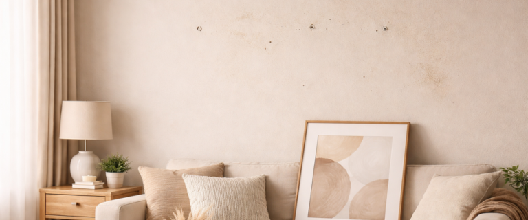 Restaurar paredes tras quitar cuadros