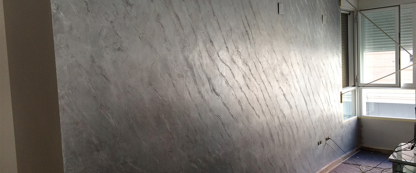 Renovar una pared dándole textura