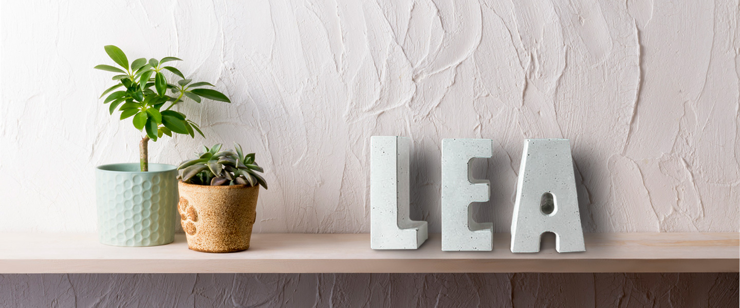 Crea tus propias letras decorativas con plaste