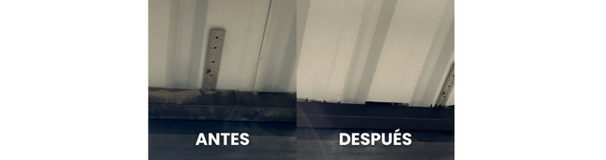 Eliminar el óxido de una superficie metálica