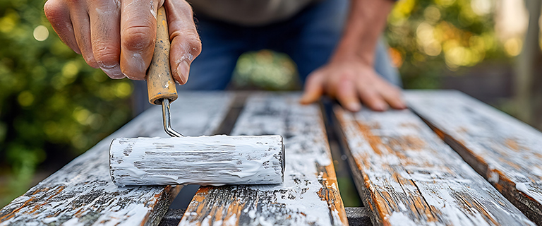 Cómo reparar y pintar un banco de madera exterior antes de la temporada de terraza